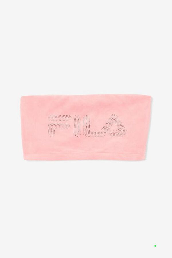 Fila Iman Bandeau Women's T-Shirts - Pink,NZ 798-90863